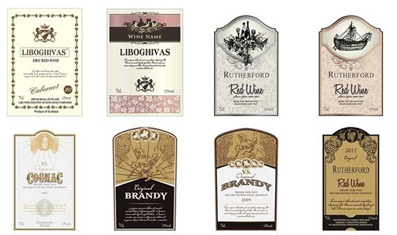 红酒酒标印刷